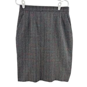 Norton McNaughton Multicolor Tweed pencil Skirt knee length 14 vintage wool